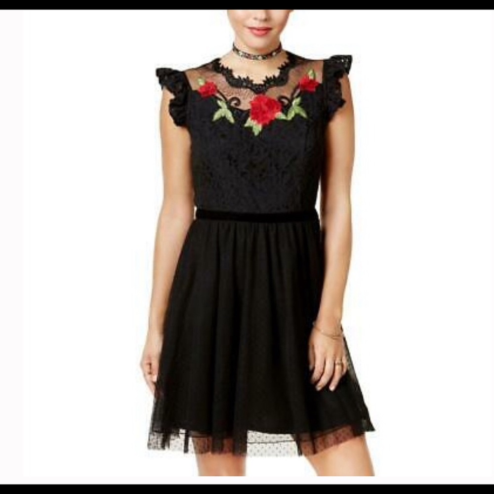 Disney Snow White Black Lace Dress size L
